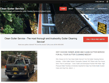Tablet Screenshot of cleangutterservice.com